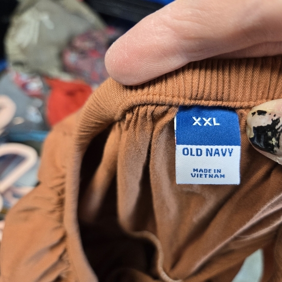 Old Navy Waist Defined Ruffled Off Shoulder Smocked Maxi Dress - Picture 5 of 11